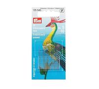 Prym Agujas De Coser A Mano para Bordar, Metal, Silver/Gold, 10.9 x 4.9 x 0.02 cm, 16
