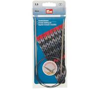 Prym Agujas de Tejer Circulares de latón de 32 Pulgadas, 3.5 mm, Plata, 3,5 mm