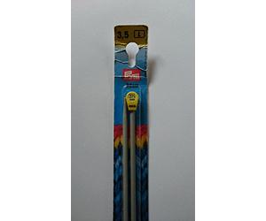 Prym Agujas De Tejer De Aluminio, 35 cm Largo x 3,50 mm Grosor, Plata