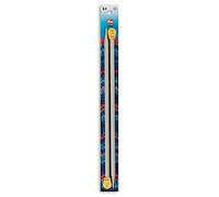 Prym - Agujas de Tejer (plástico, 35 cm, 9 mm), Color Gris