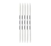 Prym Agujas de tejer ergonómicas doble puntiagudas 20 cm 3,00 mm metal blanco 5
