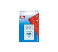 Prym Stretch Sewing Machine Needles, Size 11, No. 75, 5 PC Agujas para Máquina de Coser, Acero, Plata, 10