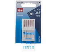 Prym Agujas para Máquina de Coser, Plata, Standard, 130/705, No. 70-100
