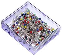 Prym Alfileres con Cabeza De Vidrio, Metal, Multicolor, 30 mm de Largo x 0,60 mm de Grosor