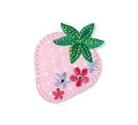 Prym Aplique fresa rosa con flores