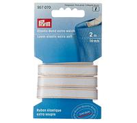 Prym Banda Elástica, Polyester, Blanco, 10 mm, 2m