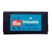 Prym Bordado Aguja con Punto, Acero, Plata, Nr.20, 43 x 1,00 mm, 25 Stück