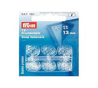 Prym Botones A Presión, Plastic, Natural, 13 mm, transparent, 12 piezas, PRYM_347161-1