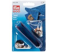Prym Botones, Metal, Bronce Viejo, 17 mm, altbronze, 6 Stück, 6