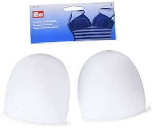 Prym Bra Cups for Swimwear, Size C, White, 100% Polyester