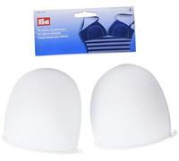 Prym Bra Cups for Swimwear, Size D, White, 100% Polyester