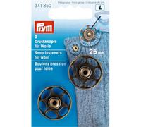 Prym 341850-1 Snap Fasteners, Metal, Brass, 25mm
