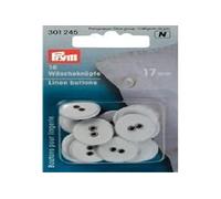 Prym Buttons, White, 17 mm, weiß, 16 Stück