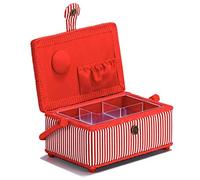 Prym Cesta de Costura - Rojo diseño de Rayas