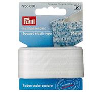 Prym Cinta elástica Cosida Blanco Natural, 80% poliéster, 20% ED, 30 mm, rohweiß, 1 m