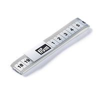 Prym Cinta métrica, Metal Tela de Fibra de poliéster, Blanco, 5 cm, 5