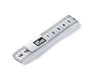 Prym Cinta métrica, Metal Tela de Fibra de poliéster, Blanco, 5 cm, 5