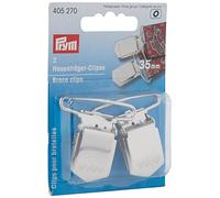 Prym Brace Clips, Aleación de Acero, Silver, 18 mm, silberfarbig, 2 Stück