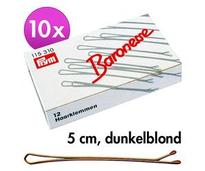 Prym Clips para el pelo de la Baronesa Rubia oscura