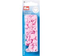 Prym Color snapserver Botones de presión, corazón, Rosa, 30 Unidades