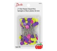 Prym Consumer USA Dritz Flat Flower - Alfileres de Costura Surtidos de 2 Pulgadas, 100 Unidades
