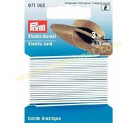 Prym Cuerda elástica, Caucho, Blanco, 9.3 x 5.7 x 0.5 cm