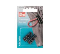 Prym cordón pequeño KST Negro 416651-Tope para Cables (2 Agujeros), Color, Schwarz, 2 Stück
