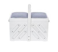 Prym Costurero de madera M blanco con tela Tejido, medium