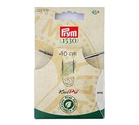 Prym Cuerda y accesorios para agujas circulares Natural, 40 cm, metal y plástico, multicolor