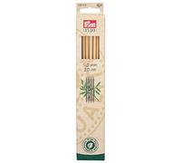 Prym Doble Puntiagudo Aguja, Bambú, Natural, Talla única, 5