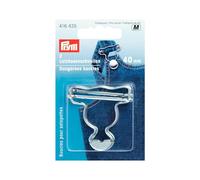 Prym Dungarees Buckles Brass Silver Col, 416435-1, Latón, 40 mm, plateado, 2 unidades