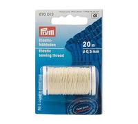Prym Elastic Sewing Thread, Poliéster, Natural White, One Size, 20