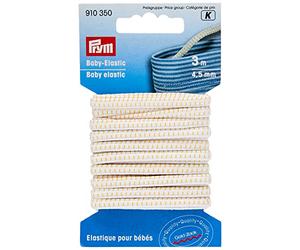 Prym Elastic, White, 4,5 mm, Blanco, 3 m