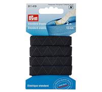 Prym Elástico Estándar, Negro, 2m x 12mm