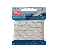 Prym Elástico, Polyester, Blanco, 7 mm, weiß, 5 m