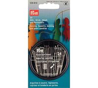 Prym Embroidery Sewing Needles, Acero de aleación, Silver, Näh/Stick/Stopf/Perl, 24 Stück, KTE