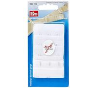 Prym Extensor de Sujetador Soft Comfort de 50 mm con 3 Ganchos de 3 Unidades, Color Blanco, Elastano, Talla única