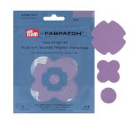 Prym FabPatch 921005 - Parche elástico para reparación de ropa deportiva, leggings, chaquetas y zapatillas, color lila (3 unidades)