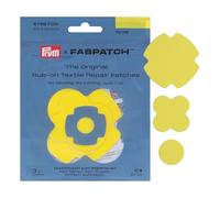 Prym FabPatch 921006 - Parche elástico para reparación de ropa deportiva, leggings, chaquetas y zapatillas, color amarillo (3 unidades)