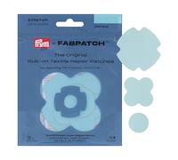 Prym FabPatch 921009 - Parche elástico para reparación de ropa deportiva, leggings, chaquetas y zapatillas, color azul claro (3 unidades)