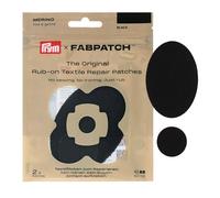 Prym FabPatch Merino 921018 - Parches de reparación autoadhesivos, 100% lana merino, para suéter, tejido fino, ropa interior y forro interior, sin costura ni planchado