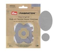 Prym FabPatch Merino 921019 - Parches de reparación autoadhesivos, 100% lana merino, color gris claro (2 unidades)
