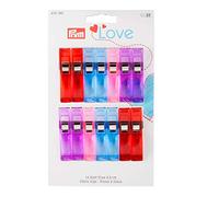 Prym Fabric Clips, Plástico y Metal, Assorted Colours, Talla única