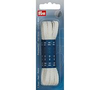 Prym Flat Laces, White, 120 cm x 8 mm, weiß, 2 Stück