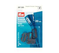 Prym - Ganchos de Falda Negros de Acero (20 mm) - 1 Unidad