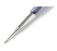 Prym Garn-Häkelnadeln KST-Griff ST 1,50 mm silberfarbig Aguja de Ganchillo de Hilo, Acero, Silver, 1,5 mm