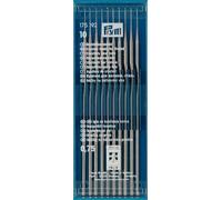 Prym Garn-Häkelnadeln ohne Hülse 0,75 mm silberfarbig Aguja de Ganchillo de Hilo, Metal, Plateado