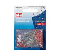 Prym Alfileres con cabeza Head Pins, acero aleado, rojo, talla única