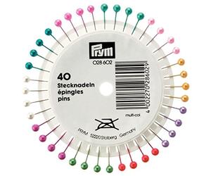 Prym Headpins, Silver, Bunt, 40 Stück