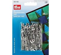 Prym Imperdibles con Bobina, Color Plateado, Acero aleado, 38 mm, silberfarbig, 75 Stück, KTE